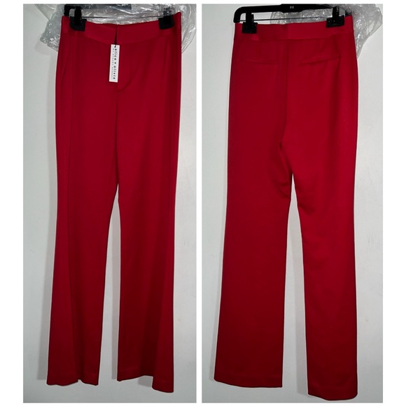 Alice + Olivia Deanna High Rise Red Bootcut Pant - Picture 8 of 17
